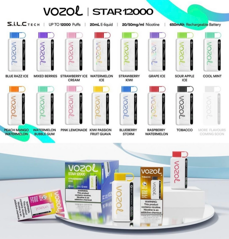 Vozol 12000 Tobacco